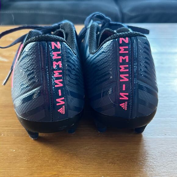 Adidas Nemeziz 17.4 Soccer Cleats Youth Size 5.5 Navy Pink Firm Ground FG Shoes - Picture 5 of 6